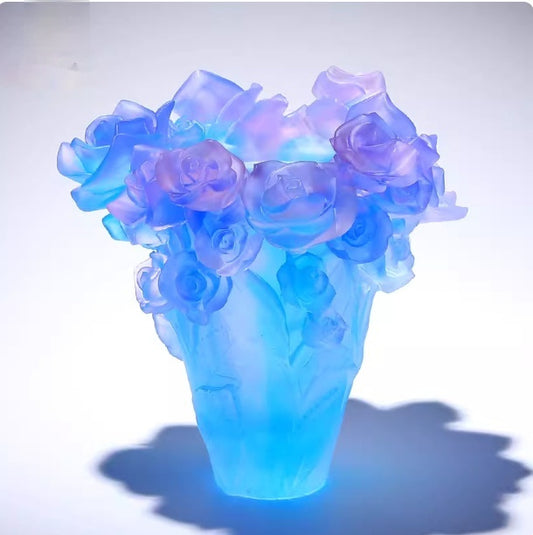 Light-luxury Rose Vase For Living Roomsartistic Floral Arrangement Decor