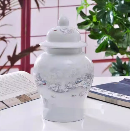Chinese-style Decorative Porcelain Vases Treasure Vases And Winter Gourd Vases