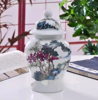 Chinese-style Decorative Porcelain Vases Treasure Vases And Winter Gourd Vases