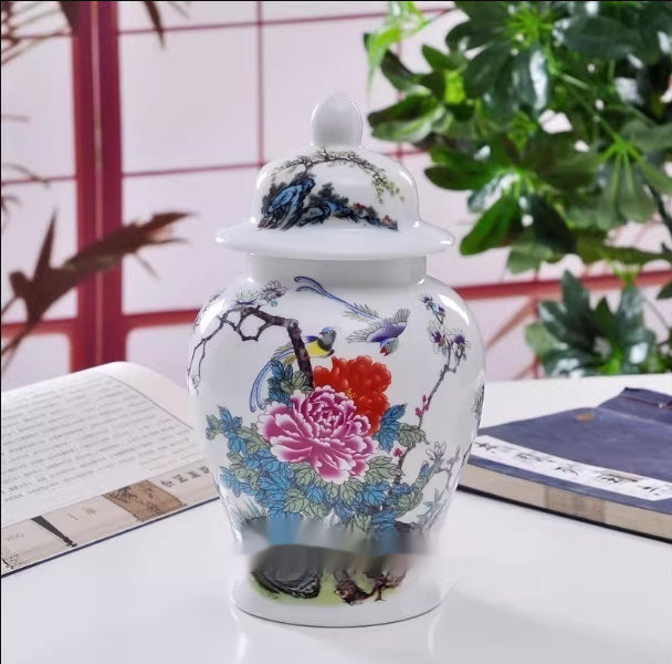 Chinese-style Decorative Porcelain Vases Treasure Vases And Winter Gourd Vases