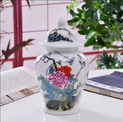 Chinese-style Decorative Porcelain Vases Treasure Vases And Winter Gourd Vases