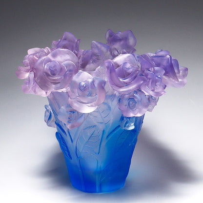 Light-luxury Rose Vase For Living Roomsartistic Floral Arrangement Decor