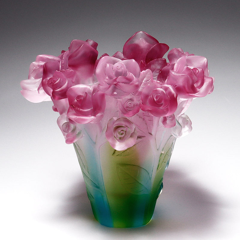 Light-luxury Rose Vase For Living Roomsartistic Floral Arrangement Decor